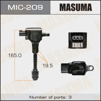 Фото автозапчасти катушка зажигания ALMERA, PRIMERA / GA16DE, QG15DE, QG18DE MASUMA MIC209