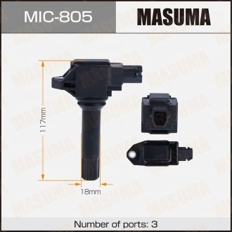 Фото автозапчастини котушка запалювання LEVORG XV/FB20W FB16E (MIC-805) MASUMA MIC805