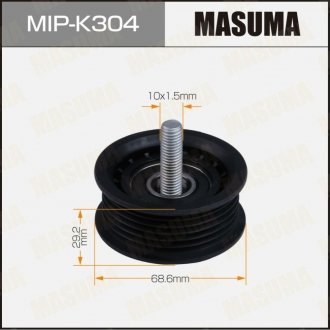 Ролик обводной ремня привода навесного оборудования, THETA, THETA2 MAS MASUMA MIPK304 (фото 1)