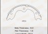 Фото автозапчасти колодка тормозная барабанная MASUMA MK1516 (фото 1)