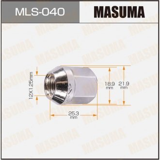 Гайка колеса MASUMA MLS040