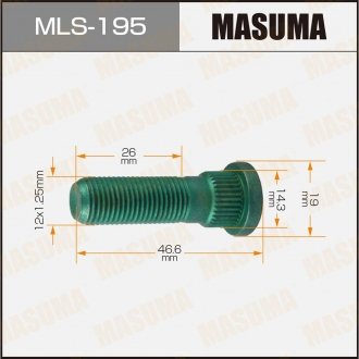 Шпилька колеса Nissan MASUMA MLS195 (фото 1)