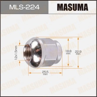 Гайка колеса MASUMA MLS224