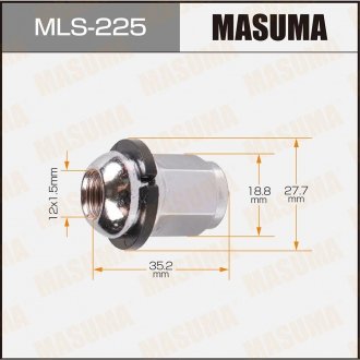 Гайка колеса MASUMA MLS225 (фото 1)