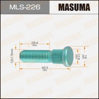 Шпилька колеса MASUMA MLS226 (фото 1)