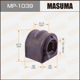 Втулка стабилизатора переднего Mazda 3 (06-), 5 (10-) (Кратно 2 шт) Mas MASUMA MP1039