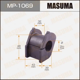 Втулка стабилизатора переднего Toyota Yaris (05-) (Кратно 2 шт) MASUMA MP1069 (фото 1)