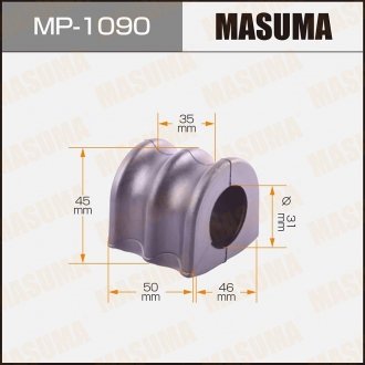Втулка стабилизатора переднего Nissan Navara (05-), Pathfinder (05-14) (Кратно 2 MASUMA MP1090 (фото 1)