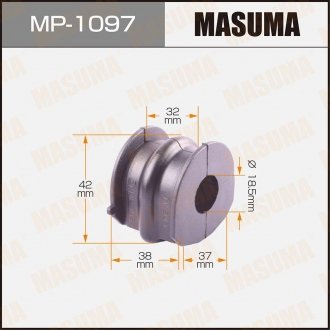 Втулка стабилизатора /rear/ QASHQAI 06- [уп.2] MASUMA MP1097 (фото 1)