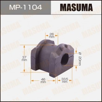 Втулка стабилизатора переднего Mitsubishi Lancer (07-) (Кратно 2 шт) Ma MASUMA MP1104