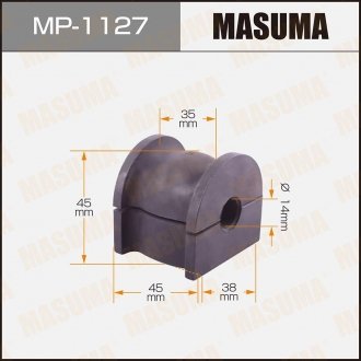 Втулка стабилизатора заднего Honda Accord (08-13) (Кратно 2 шт) MASUMA MP1127 (фото 1)