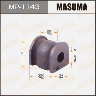 Втулка стабилизатора заднего Honda Accord (02-08) (Кратно 2 шт) MASUMA MP1143 (фото 1)