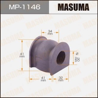 Втулка стабилизатора переднего Honda CR-V (06-13), Jazz (09-11) (Кратно 2 шт) MASUMA MP1146 (фото 1)