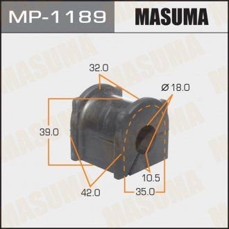 Втулка стабилизатора заднего Toyota Land Cruiser Prado (09-) (Кратно 2 шт) (MP11 MASUMA MP1189 (фото 1)