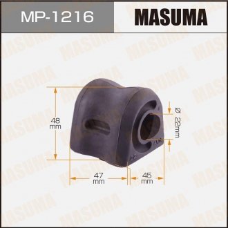 Втулка стабилизатора переднего Honda Civic (08-) (Кратно 2 шт) MASUMA MP1216 (фото 1)