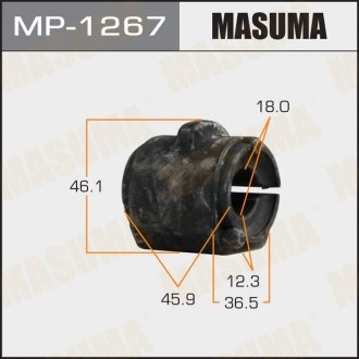 Втулка стойки стабилизатора передн FORD FIESTA, FUSION 02- MAZDA CX-5 MASUMA MP1267