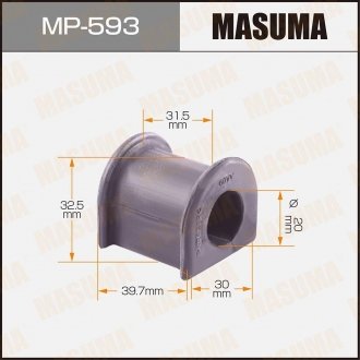 Втулка стабилизатора переднего Toyota (Кратно 2 шт) MASUMA MP593 (фото 1)