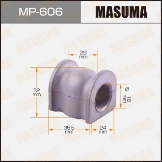 Втулка стабилизатора /rear/ Accord/Torneo [уп.2] MASUMA MP606 (фото 1)