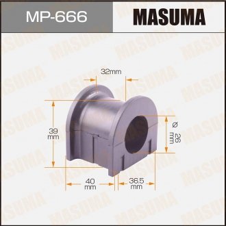 Втулка стабилизатора переднего Toyota Land Cruiser Prado (-02) (Кратно 2 шт) (MP MASUMA MP666