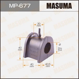 Втулка стабилизатора переднего Mitsubishi Pajero (00-07) (Кратно 2 шт) M MASUMA MP677 (фото 1)