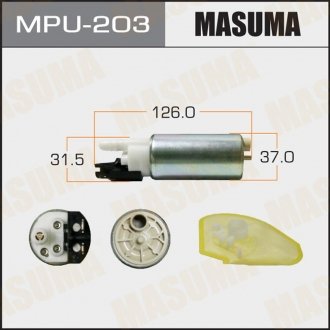 Бензонасос электрический (+сеточка) Nissan MASUMA MPU203 (фото 1)