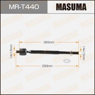 Тяга рулевая MASUMA MRT440 (фото 1)