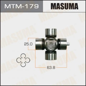 Фото автозапчастини хрестовина карданного валу (25x63.8) Mitsubishi (MTM-179) MASUMA MTM179 (фото 1)