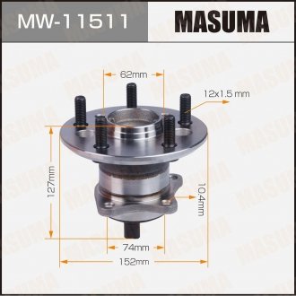Ступица колеса MASUMA MW11511 (фото 1)