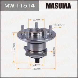 Ступица колеса MASUMA MW11514 (фото 1)