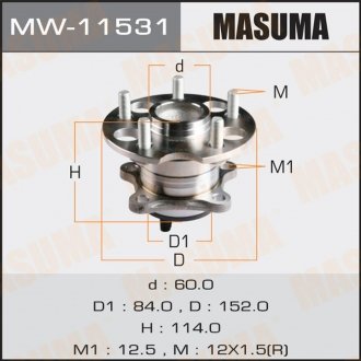 Ступица колеса MASUMA MW11531 (фото 1)