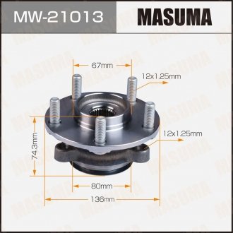 Ступица колеса передний JUKE / F15(with ABS) MASUMA MW21013