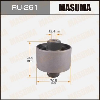 Сайлентблок заднего продольного рычага Mitsubishi Carisma (-03), Colt (-03), Lan MASUMA RU261