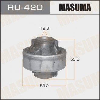Сайлентблок переднего нижнего рычага задний Nissan Micra (02-10), Note (05-12), MASUMA RU420 (фото 1)