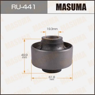 Сайлентблок переднего нижнего рычага задний Honda Jazz (03-08) MASUMA RU441 (фото 1)