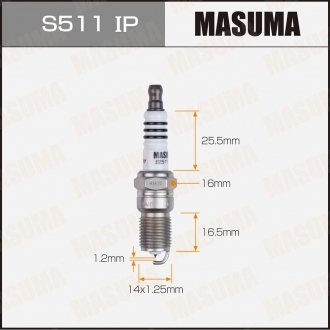 Фото автозапчастини свеча зажигания IRIDIUM+PLATINUM (ITR6F13) MASUMA S511IP