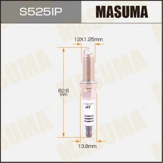 Свеча зажигания MASUMA S525IP (фото 1)