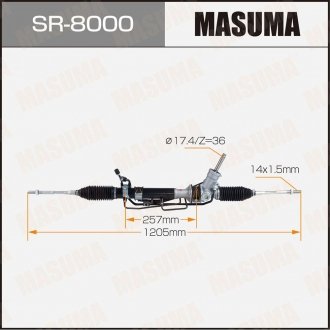 Фото автозапчастини рейка рульова FORESTER/S11LHD (ГУР) (SR-8000) MASUMA SR8000