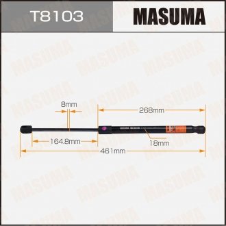 Фото автозапчасти амортизатор багажника L=461mm MASUMA T8103