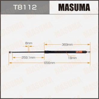 Фото автозапчастини амортизатор багажника L=656mm MASUMA T8112