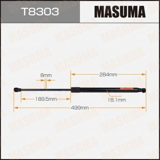 Фото автозапчастини амортизатор багажника L=499mm MASUMA T8303