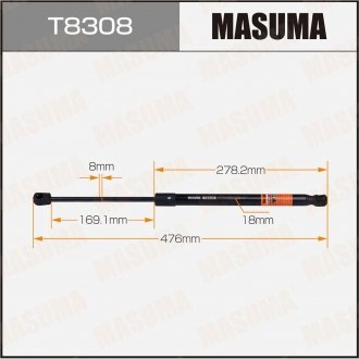 Амортизатор багажника L=476mm MASUMA T8308