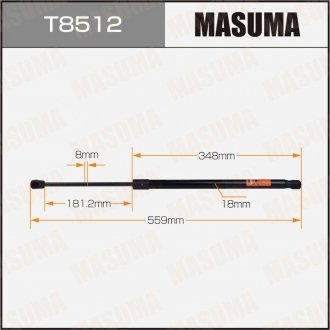 Фото автозапчасти амортизатор багажника L=559mm MASUMA T8512