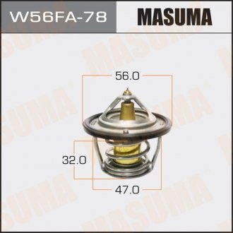 Фото автозапчасти термостат Tribeca W10 04-,Forester 02-07,Impreza 02-07,Legacy 02-07 MASUMA W56FA78