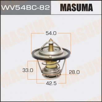 Термостат WV54BC-82 HYUNDAI SANTA FE III (WV54BC-82) MASUMA WV54BC82 (фото 1)