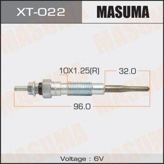 Свеча накаливания Land Cruiser 70 2,4 MASUMA XT022 (фото 1)