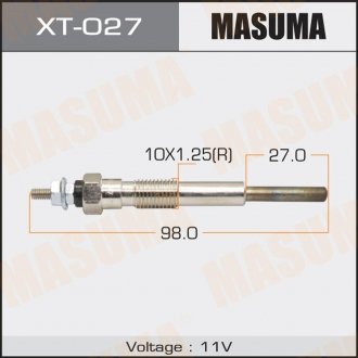 Свеча накаливания 1HDT,1HZ Land Cruiser 80 4.2D MASUMA XT027 (фото 1)