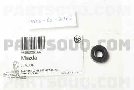 Кільце ущільнювальне MAZDA 9958608166 (фото 1)