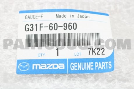 Датчик уровня топлива MAZDA G31F60960