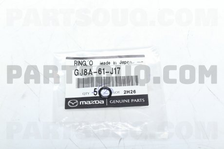 Фото автозапчастини кільце трубки кондиціонера MAZDA GJ8A61J17