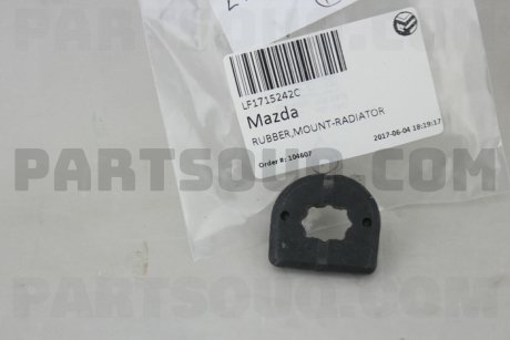 Втулка крепления радиатора MAZDA LF1715242C (фото 1)
